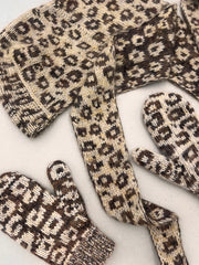 THELMAHOODIE&MITTENS DELUXE LEOPARD
