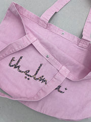 Thelma Logo Vintage Þvegið Leopard Tote Bag