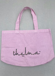 Thelma Logo Vintage Þvegið Leopard Tote Bag